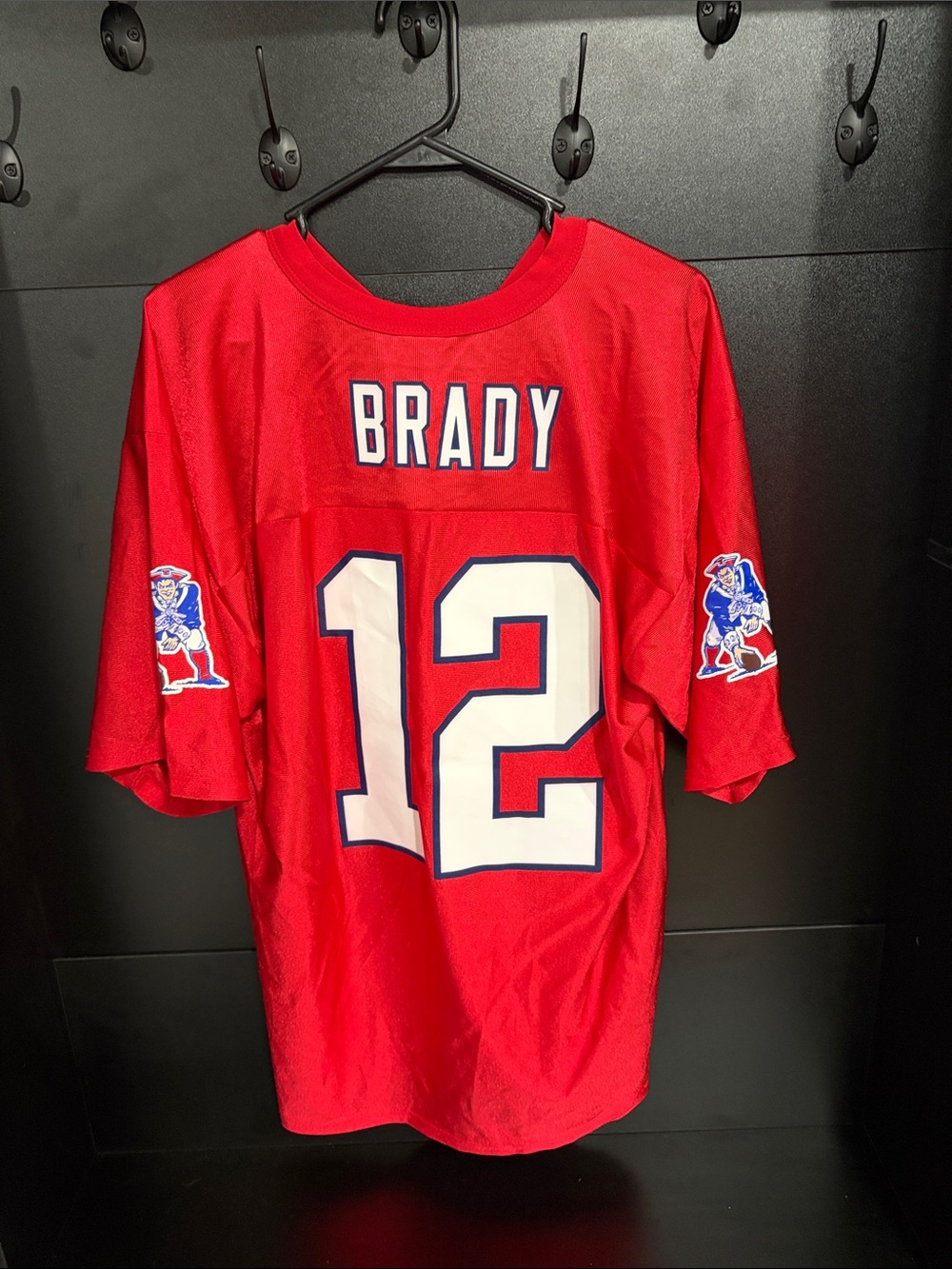 Red #12 Football Jersey with Name Back - Classic Team Style
